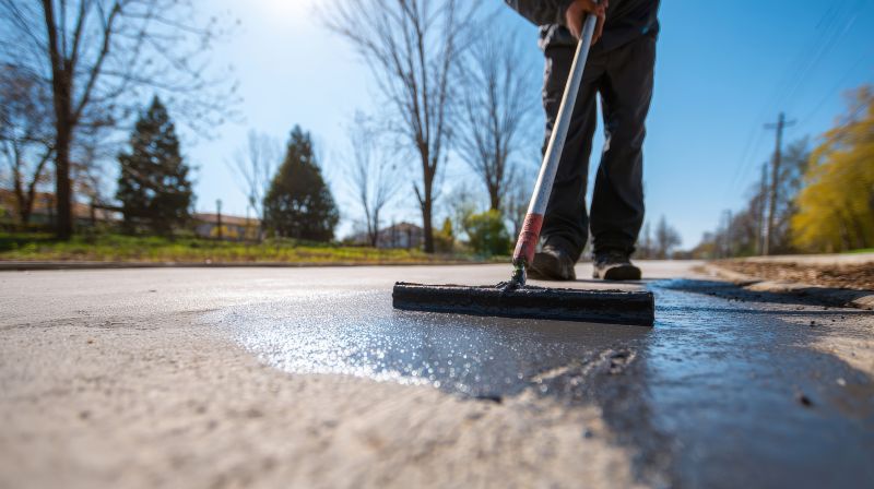 Professional Asphalt Sealing Application
